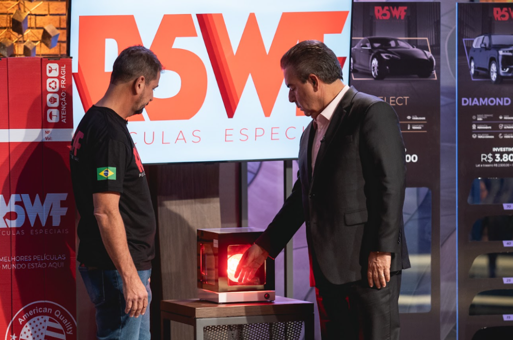 Ney Moraes durante sua participação no Shark Tank Brasil